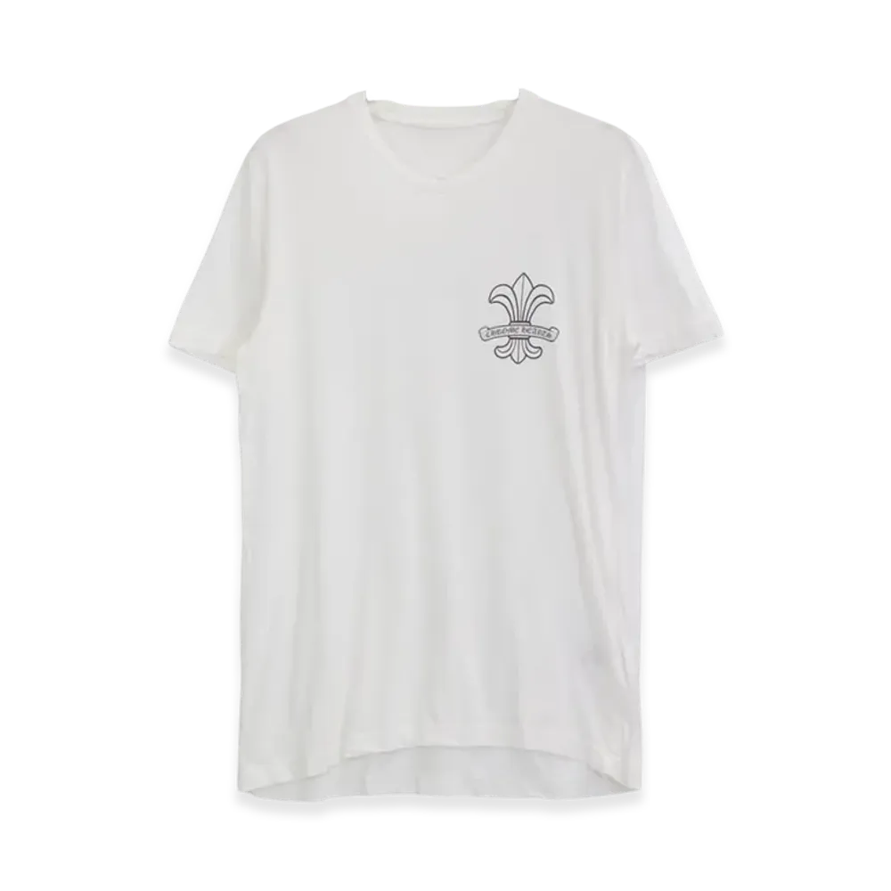 Chrome Hearts BS Fleur V-Neck T-Shirt "White"