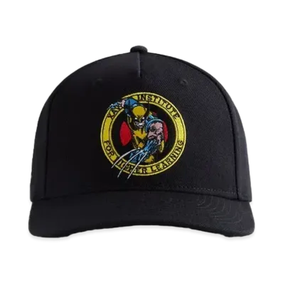 Kith x Marvel X-Men Wolverine Pinch Crown Snapback "Black"