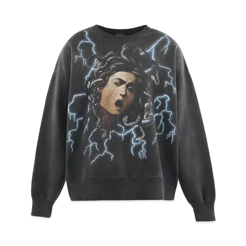 Saint Mxxxxxx Medusa Sweat Shirt "Black"