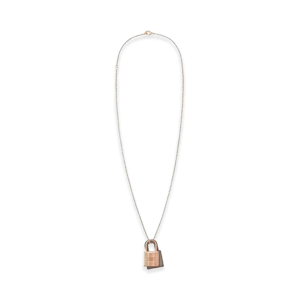 Hermes Small O Kelly Pendant Swift "Rose Gold/Etoupe"