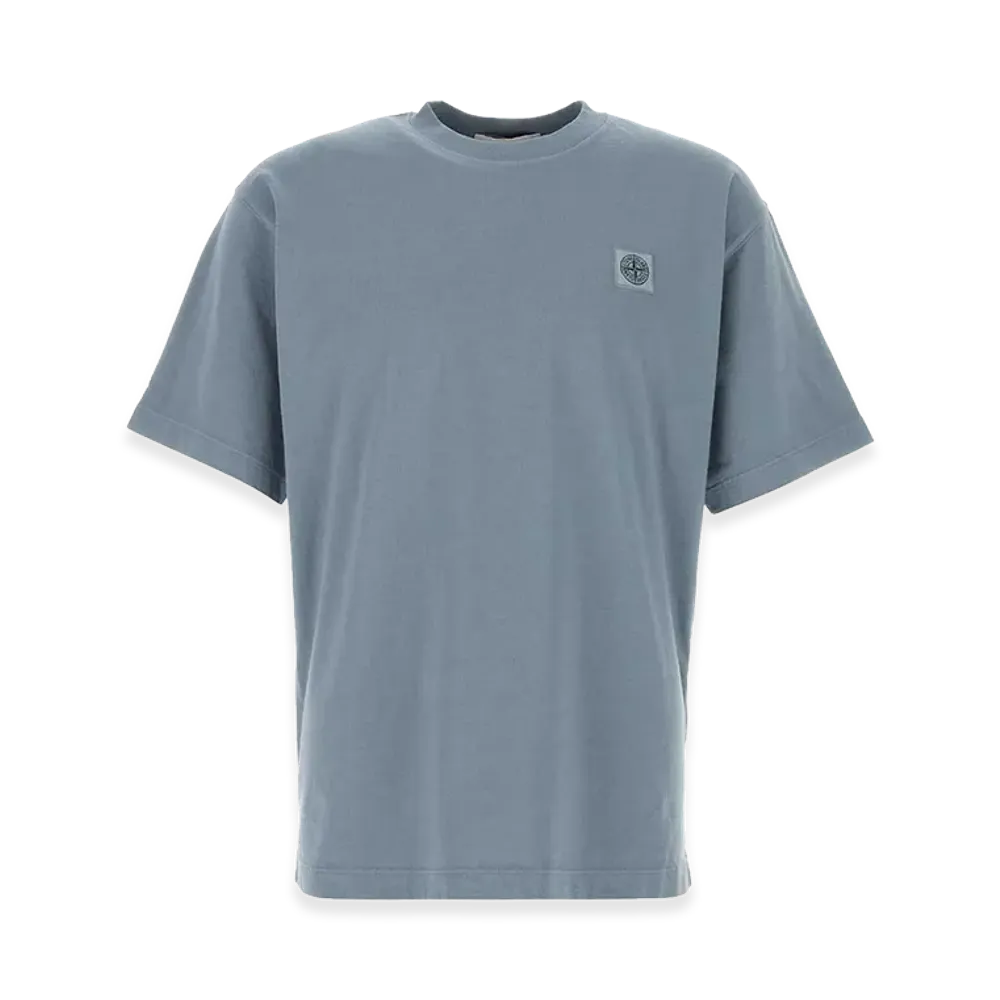 Stone Island Cotton T-Shirt "LightBlue"