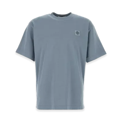 Stone Island Cotton T-Shirt "LightBlue"