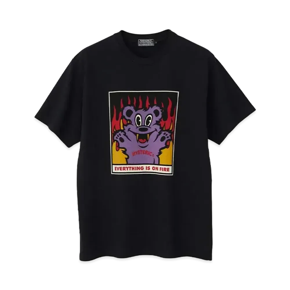 HYSTERIC GLAMOUR On Fire Tee "Black"