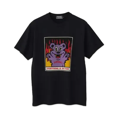 HYSTERIC GLAMOUR On Fire Tee "Black"