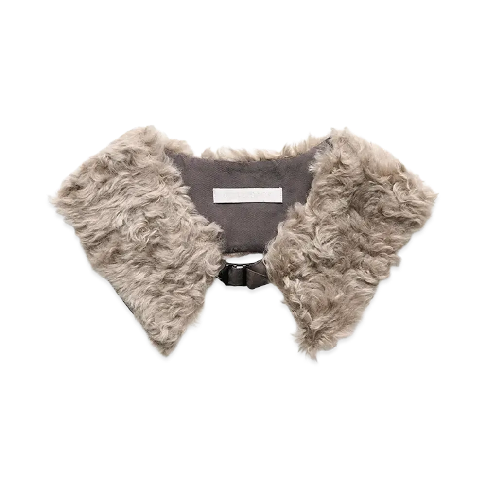 OUR LEGACY Jagged Collar "Fuzzy Fur Grey"