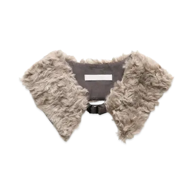 OUR LEGACY Jagged Collar "Fuzzy Fur Grey"