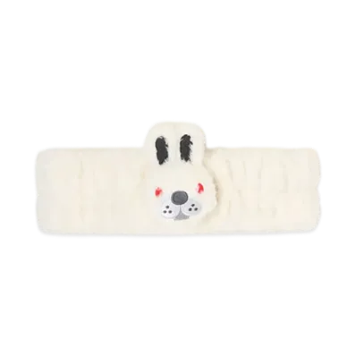 A BATHING APE APEE Baby Doppy & Baby Core Furry Headband "White"