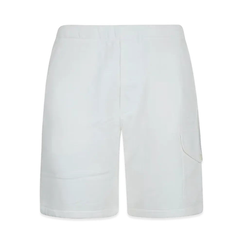 C.P. Company Diagonal Raised Fleece Cargo Sweatshorts "Gauze"