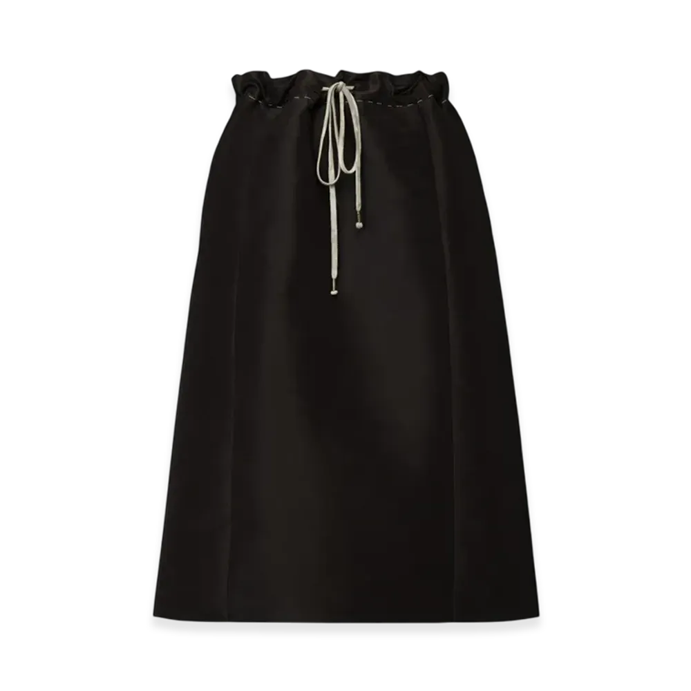 Maison Margiela Women's Silk Poly Moire Skirt "Black"