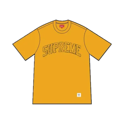 Supreme Sketch Embroidered S/S Top "Yellow"