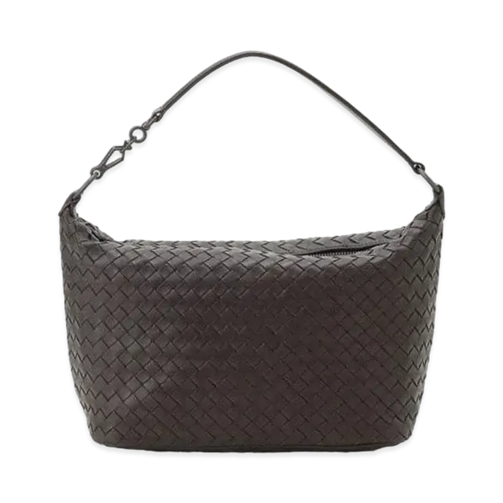 Bottega Veneta Lambskin Hand Bag "Brown"