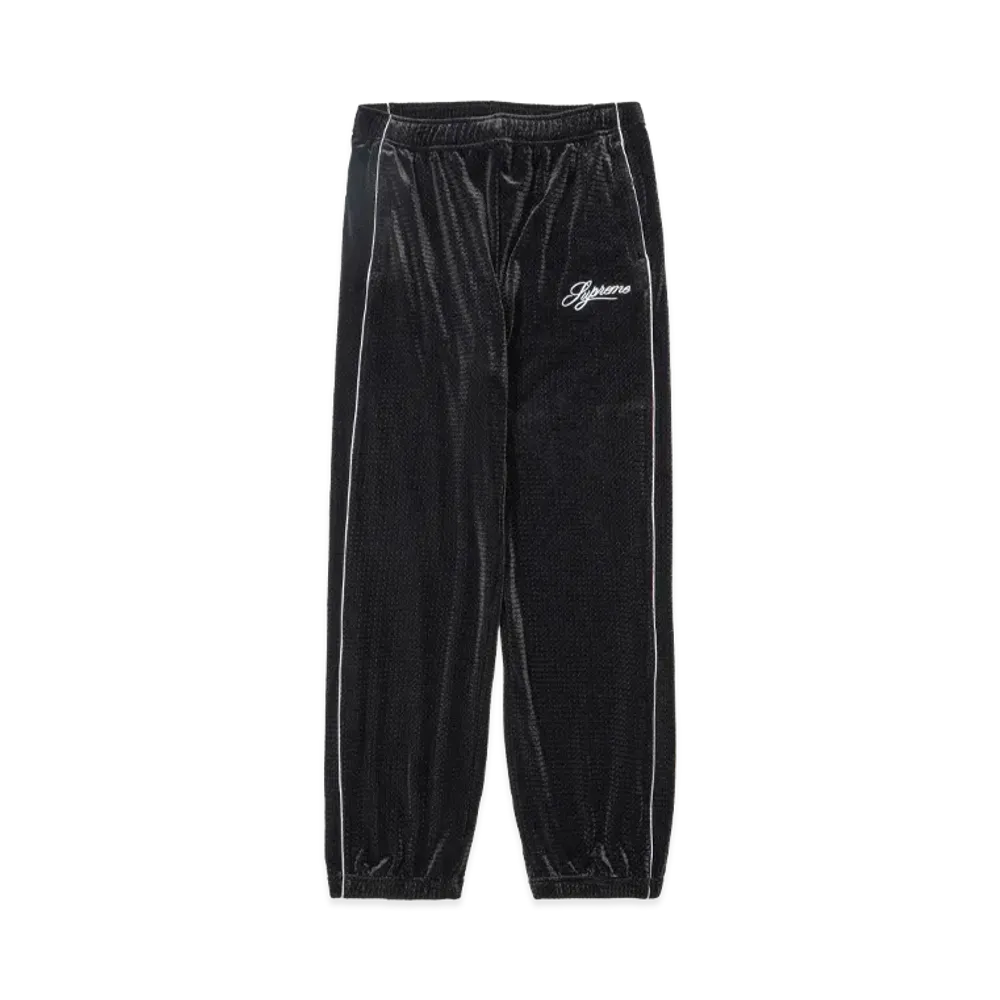 Supreme Velour Mesh Track Pant "Black"