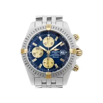 Breitling Chronomat Evolution Vicolo "Blue/Yellow Gold/Stainless Steel"