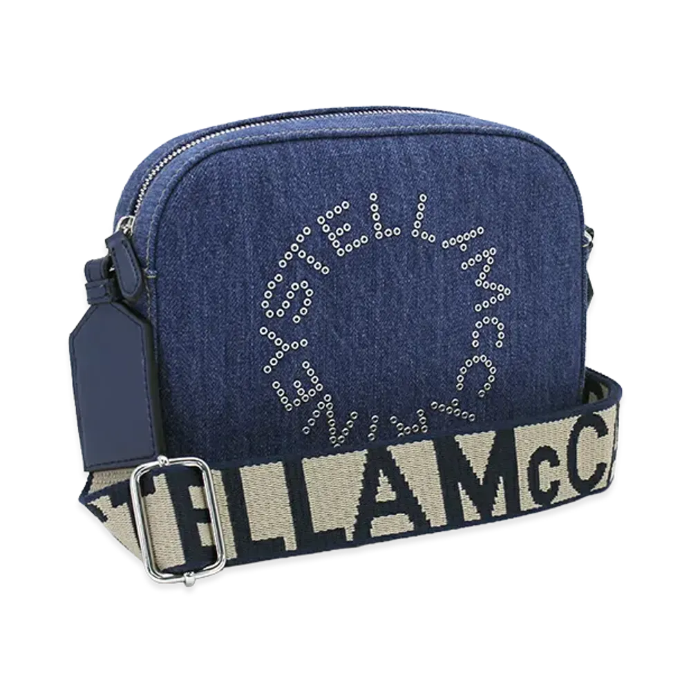 STELLA McCARTNEY Women's Stella Logo Mini Camera Bag "Orion Blue"