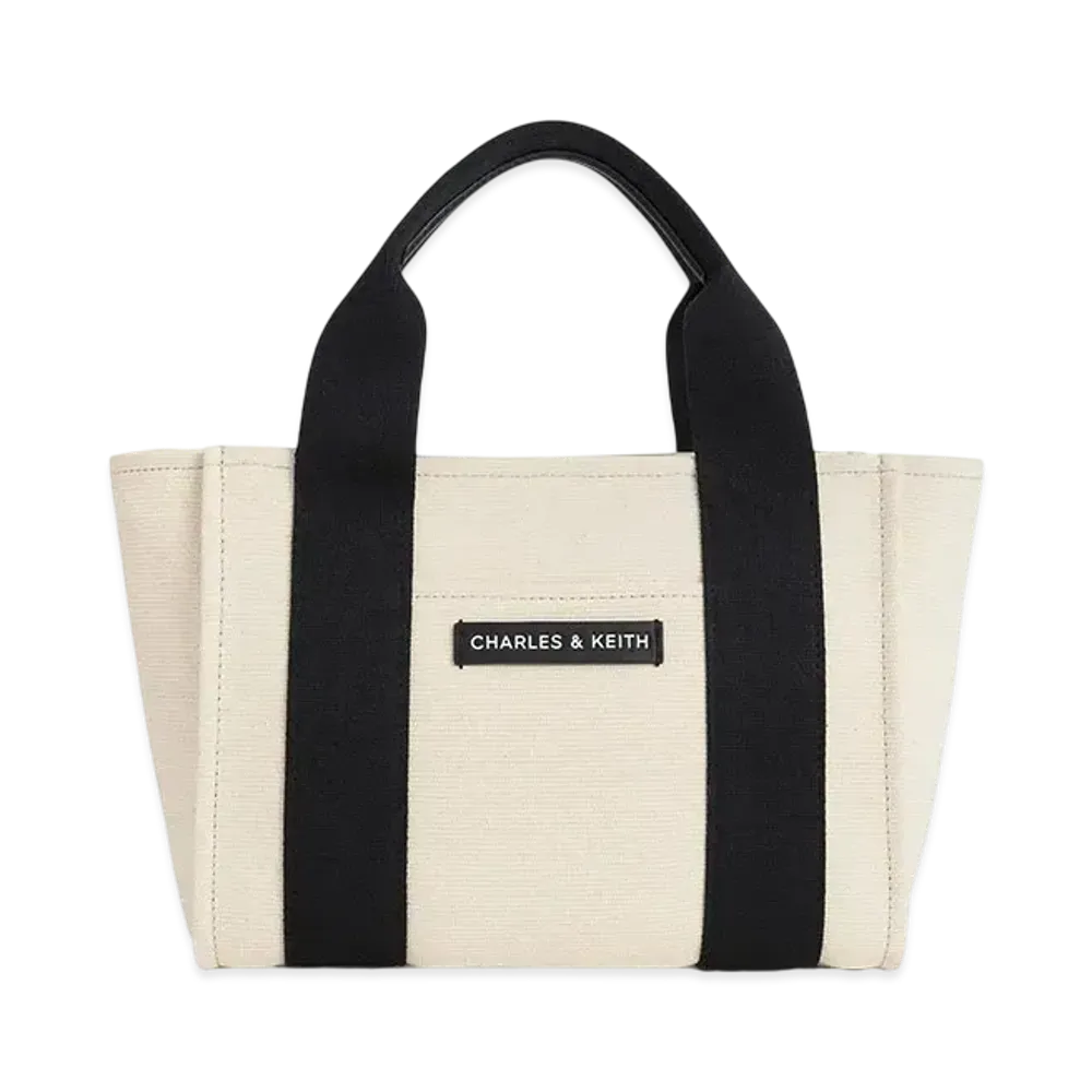 CHARLES & KEITH Kei Striped Tote Bag "Multi"