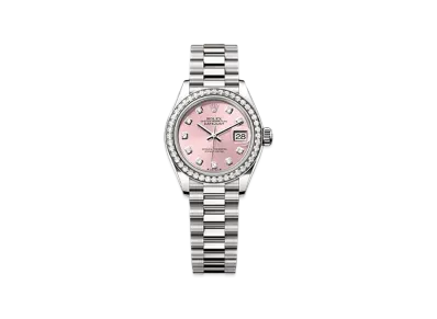 ROLEX Lady-Datejust 28mm White Gold Diamond 279139RBR "Pink"