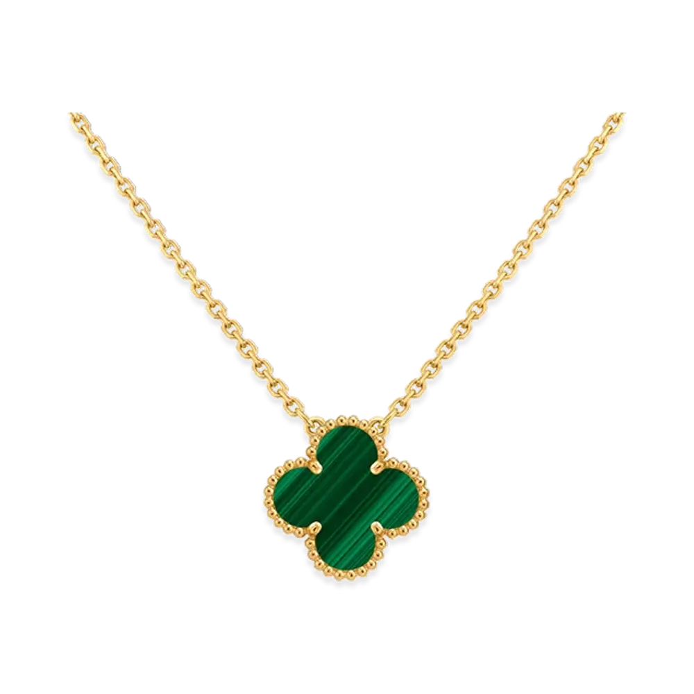 Van Cleef & Arpels Vintage Alhambra pendant "18K Yellow gold/Malachite"