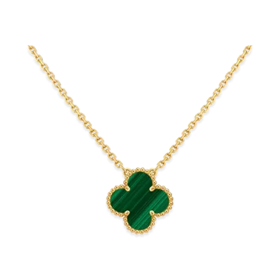 Van Cleef & Arpels Vintage Alhambra pendant "18K Yellow gold/Malachite"
