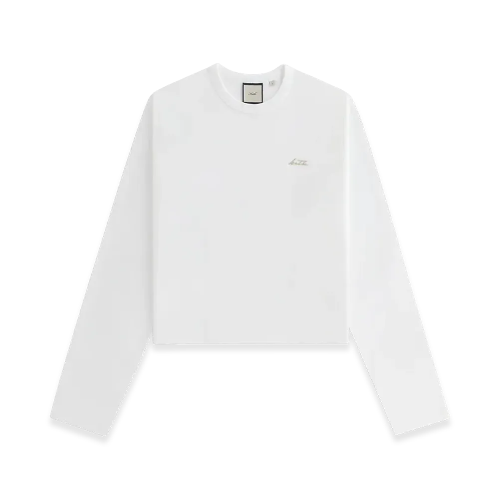 Kith Women's Shrunken Jay Long Sleeve "White"