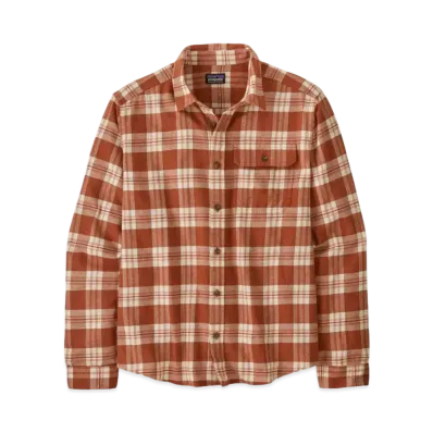 Patagonia Men's Long Sleeve Lightweight Fjord Flannel Shirt "Red"