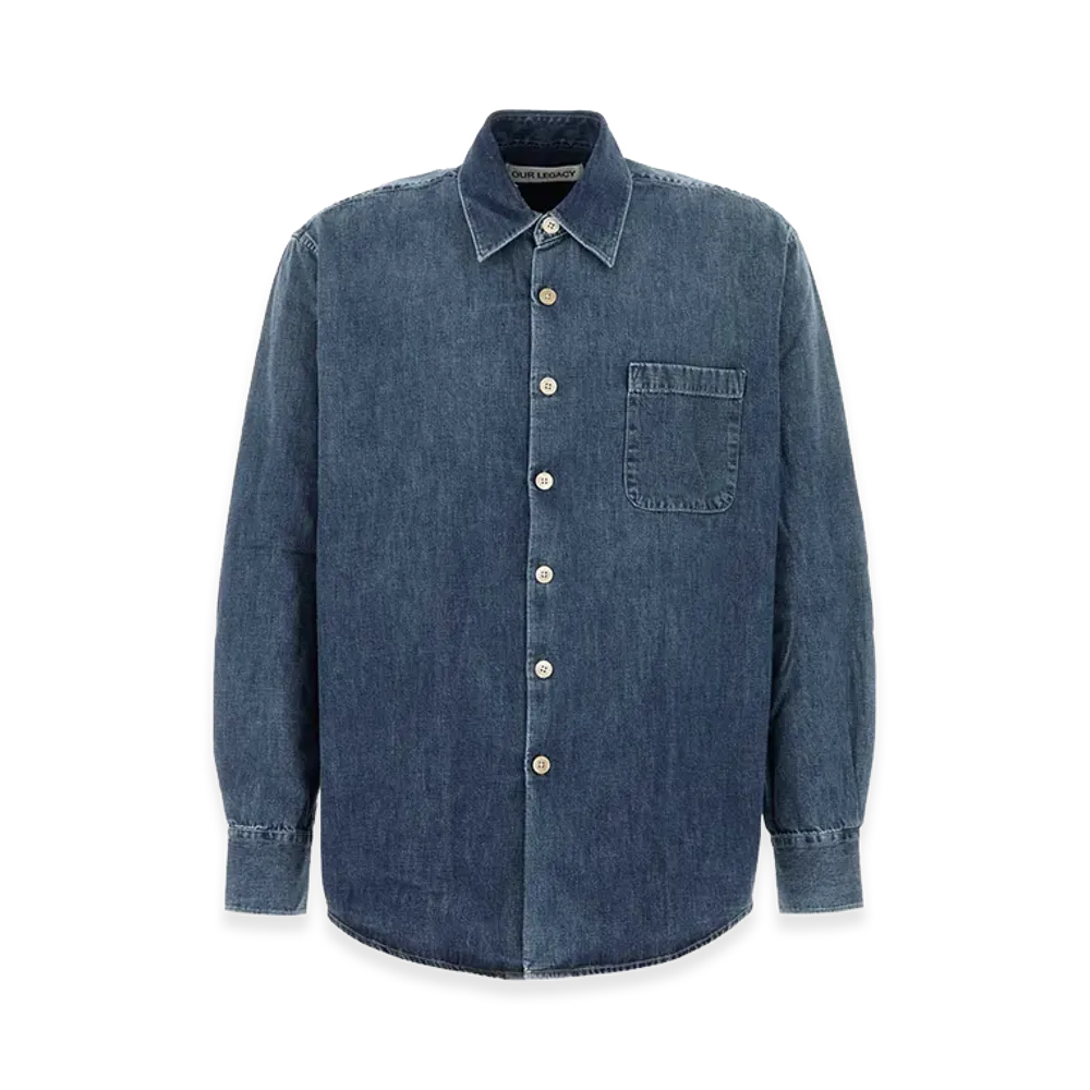 OUR LEGACY Denim Oversize Shirt "Blue"