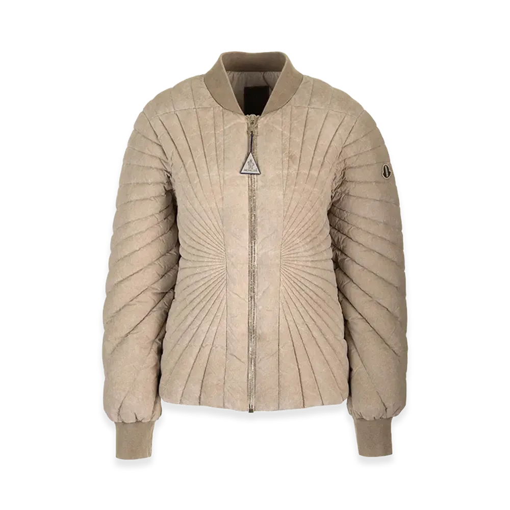 Rick Owens Women's Radiance Flight Down Filled Bomber Jacket "Beige"