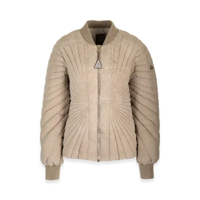 Rick Owens Women's Radiance Flight Down Filled Bomber Jacket "Beige"