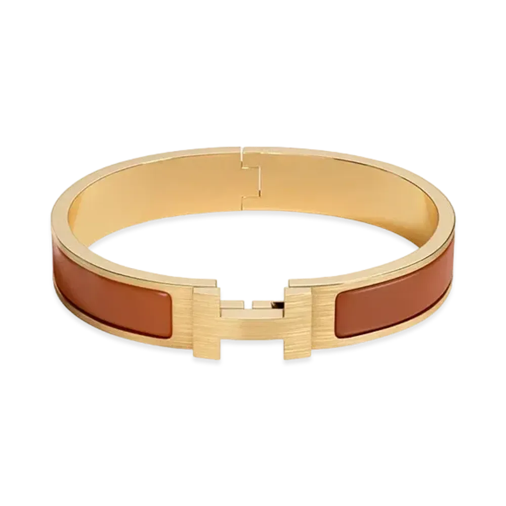 Hermes Clic Clac H Bracelet "Gold/Gold Mat"
