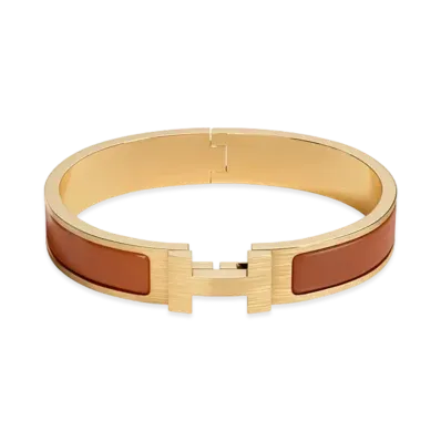 Hermes Clic Clac H Bracelet "Gold/Gold Mat"
