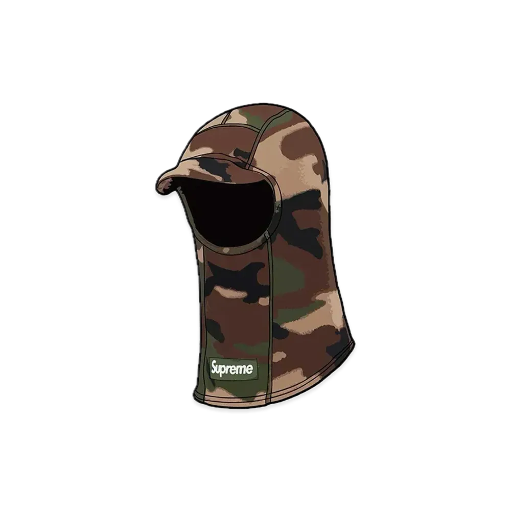 Supreme Polartec Brim Balaclava "Woodland Camo"
