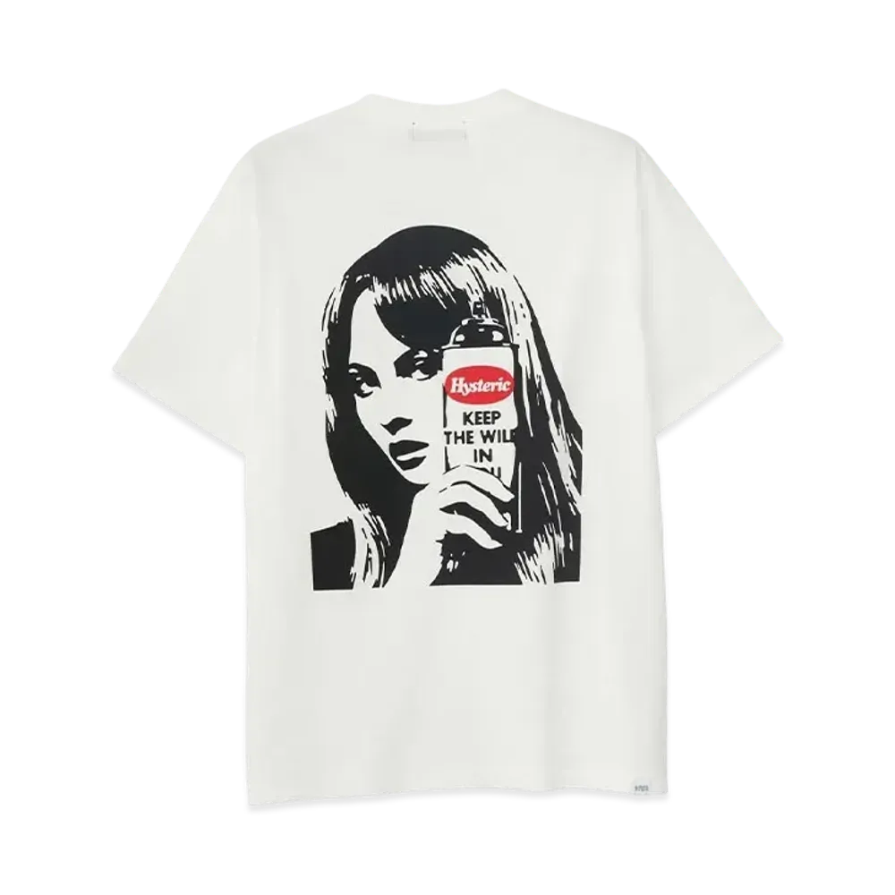 HYSTERIC GLAMOUR Graffiti Girl Tee "White"