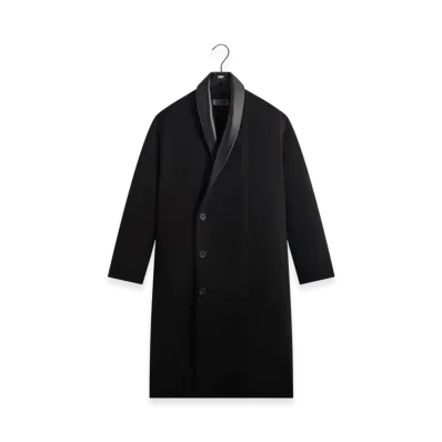 Kith Shawl Collar Wool Bernard Coat "Black"