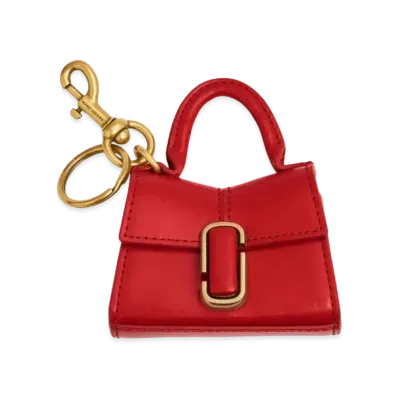 Marc Jacobs The Nano St. Marc Top Handle Charm "True Red"