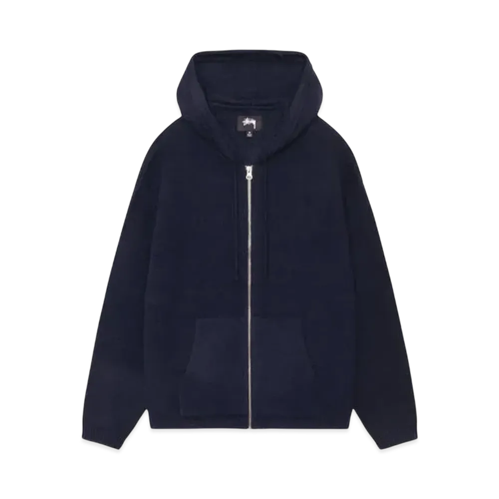 Stussy Hooded Zip Sweater "Navy"