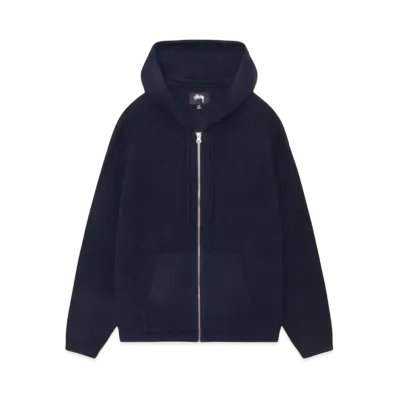 Stussy Hooded Zip Sweater "Navy"