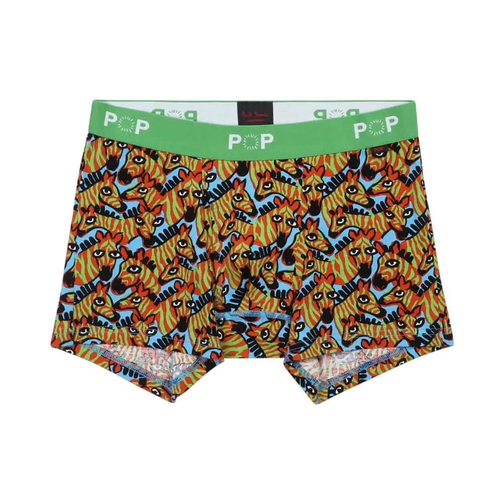 Paul Smith Zebras Boxer Shorts "SaxBlue"