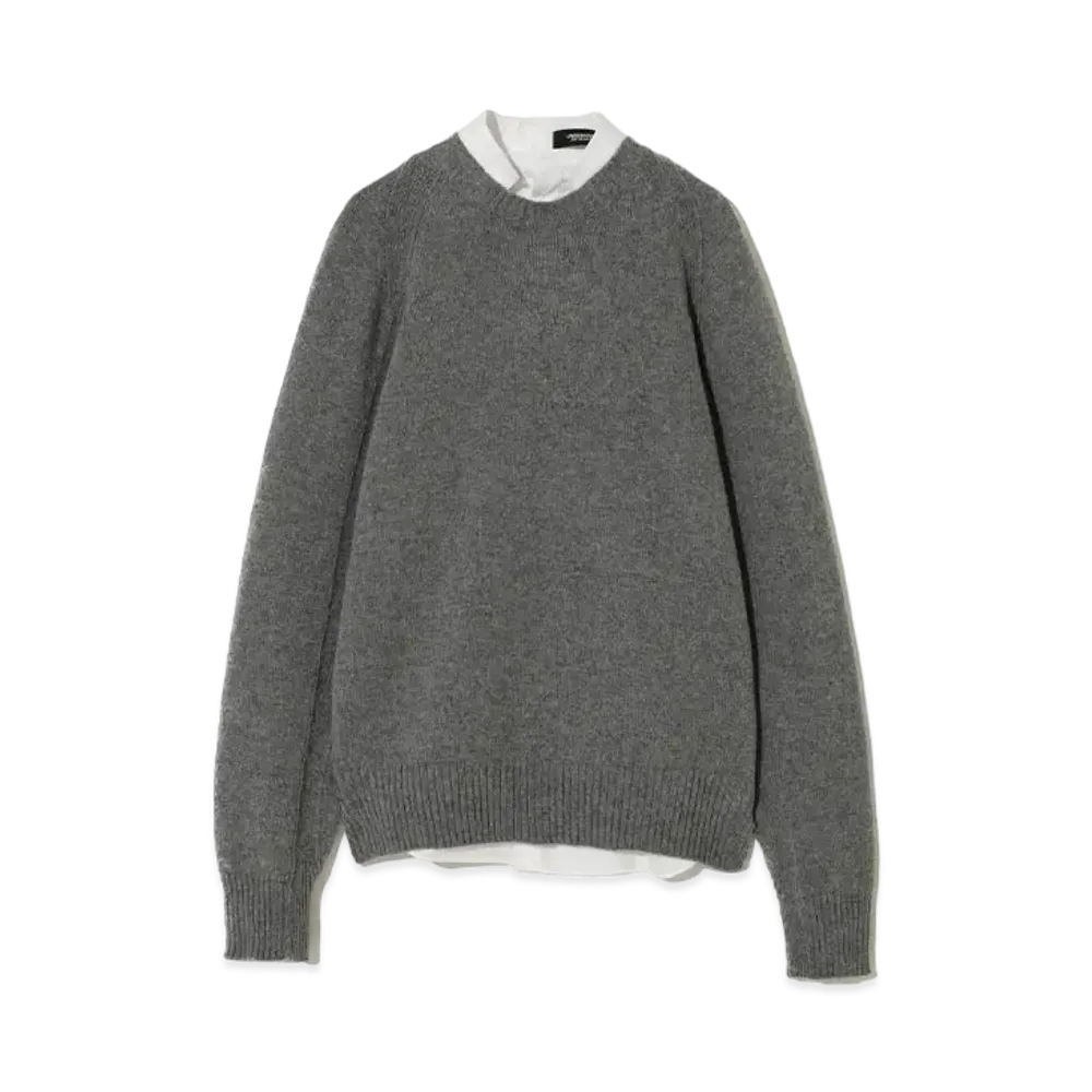 UNDERCOVER Nylon Wool Knit Pullover "Top Gray"