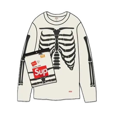 Supreme x Hanes Bones Thermal Crew (1 Pack) "Natural"