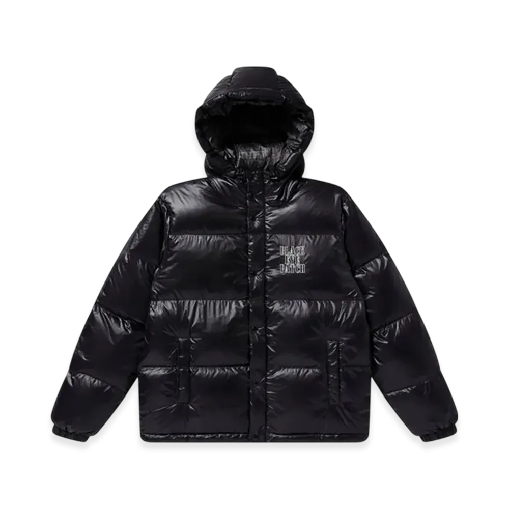 BlackEyePatch Stencil Logo Hooded Down Jacket "Black"