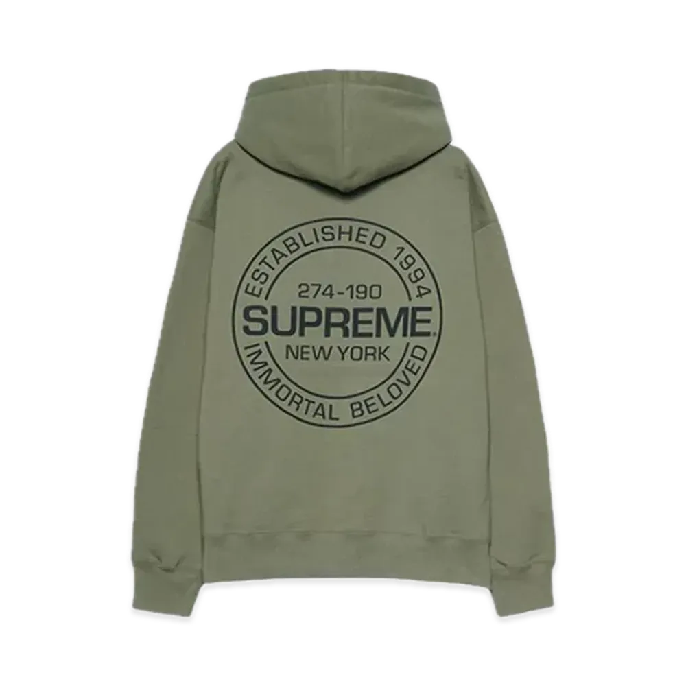 Supreme Immortal Hooded Sweatshirt "Light Olive"