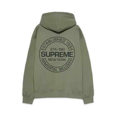 Supreme Immortal Hooded Sweatshirt "Light Olive"