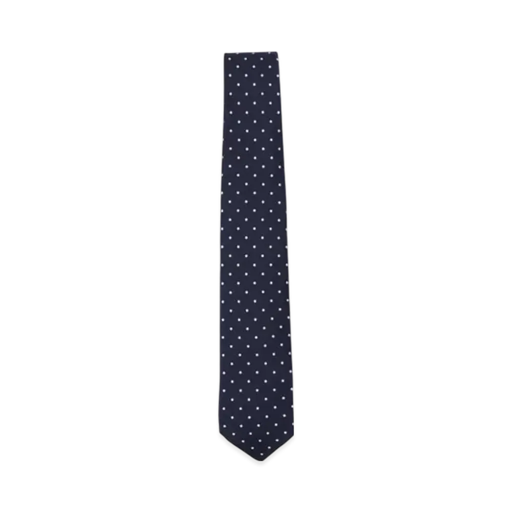 BEAMS Silk Tie Dot Print "NavyMedium"