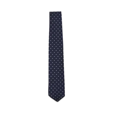 BEAMS Silk Tie Dot Print "NavyMedium"