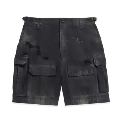 BALENCIAGA Men's Large Cargo Shorts "Black"