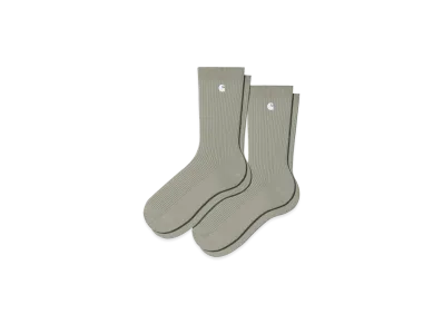 Carhartt WIP Madison Pack Socks "Shady Green/White Green"