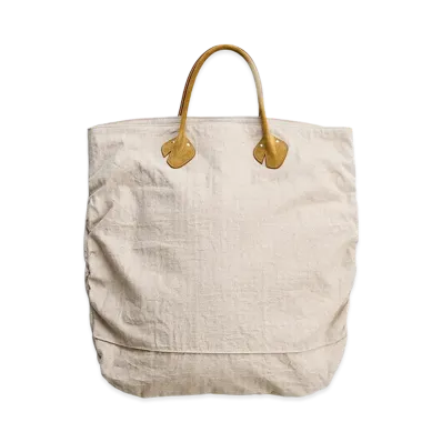 NICENESS N.Aphex Natural Herringbone NN Shirring Bag "Natural"
