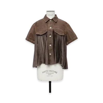 sacai Denim Shirt "Brown"