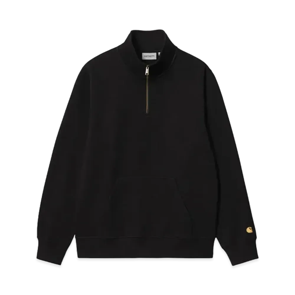 Carhartt Chase Neck Zip Sweatshirt "Black"