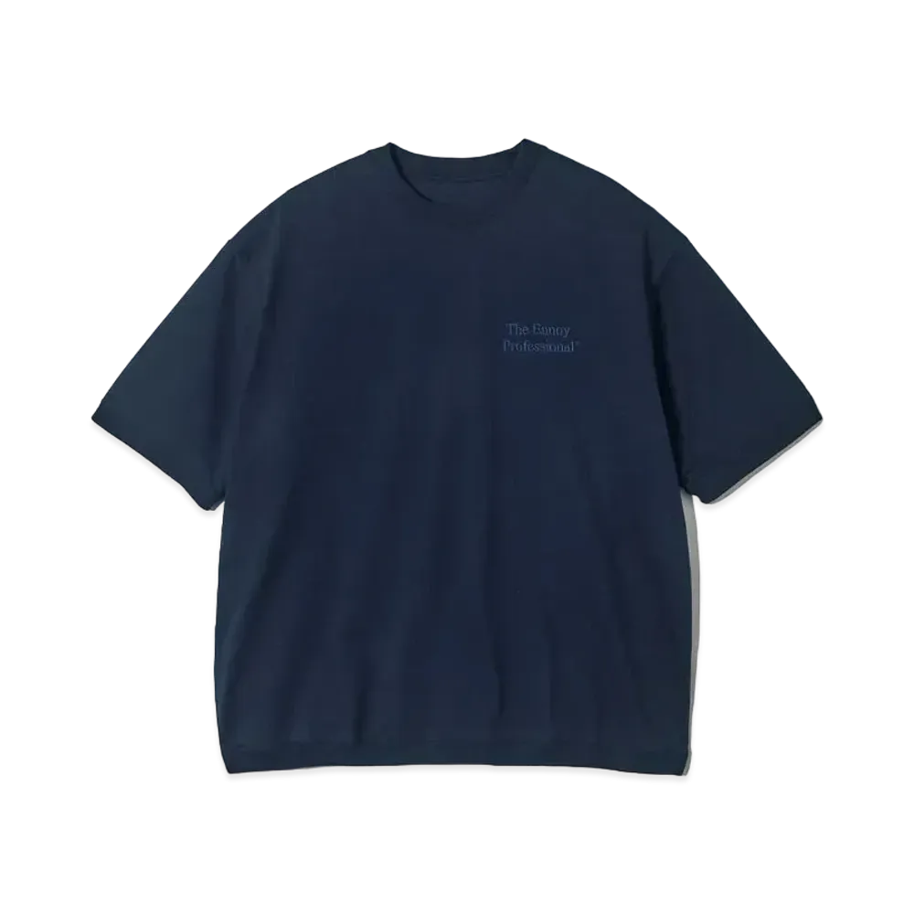 ENNOY Short Sleeve Hem Rib Tee "Navy"