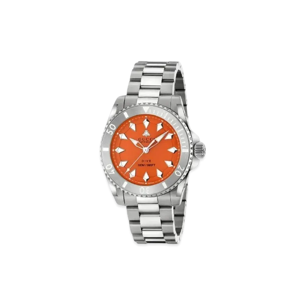 GUCCI Dive Watch With Bee 40mm "Orange"